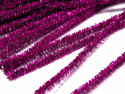 Druty kreatywne z lureksem bakłażanowe