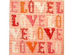 Serwetki Decoupage - LOVE napisy