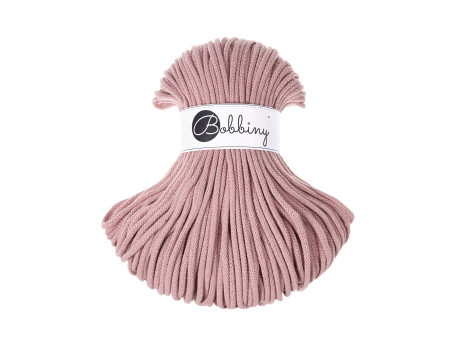 Sznurek bawełniany pleciony 5mm blush BOBBINY