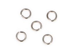 Kółko metalowe grube 5mm/1,2mm srebrne