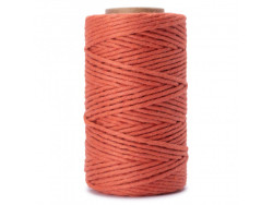 sznurek bawełniany 3mm terracotta 100m