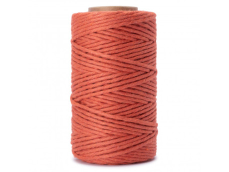 sznurek bawełniany 3mm terracotta 100m
