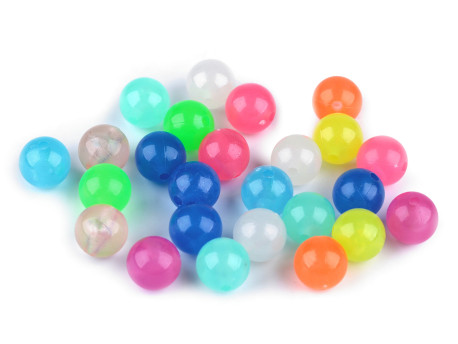 Koraliki kulki 12mm świecące w nocy 50szt