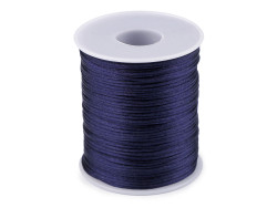 80-100m sznurek satynowy 1mm granatowy