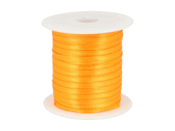 wstążka satynowa 3mm pomarańczowa