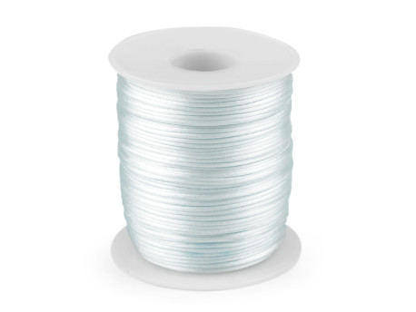 80-100m sznurek satynowy 1mm turkusowy jasny