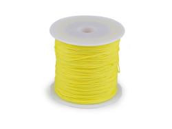 sznurek poliestrowy ok. 0,8mm żółty jasny 75-90m